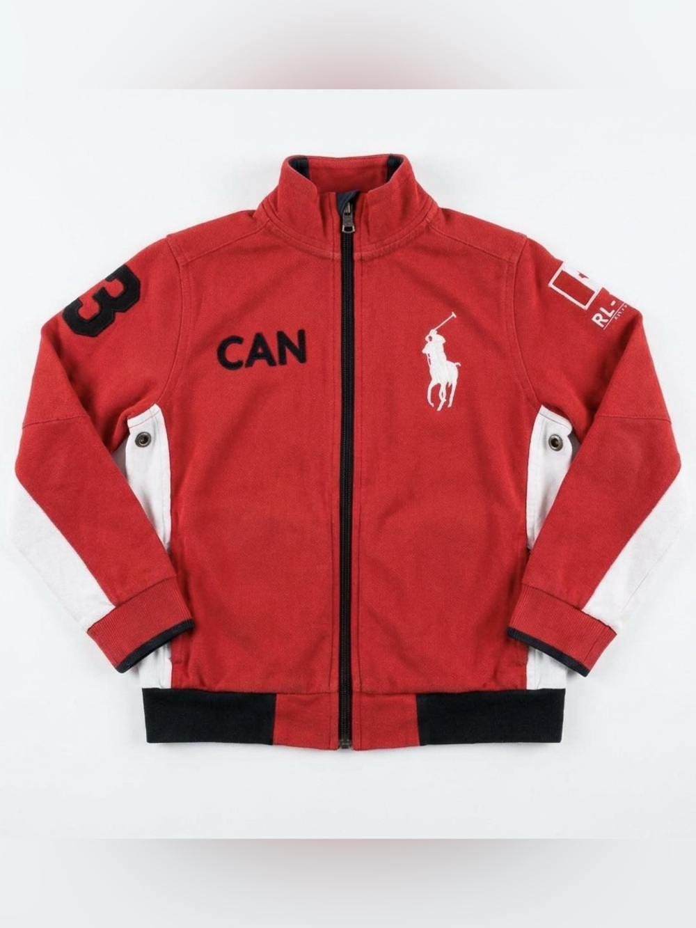 POLO Ralph Lauren (Rare Limited Edition) TEAM CANADA Kids Zip-Front Jacket 5